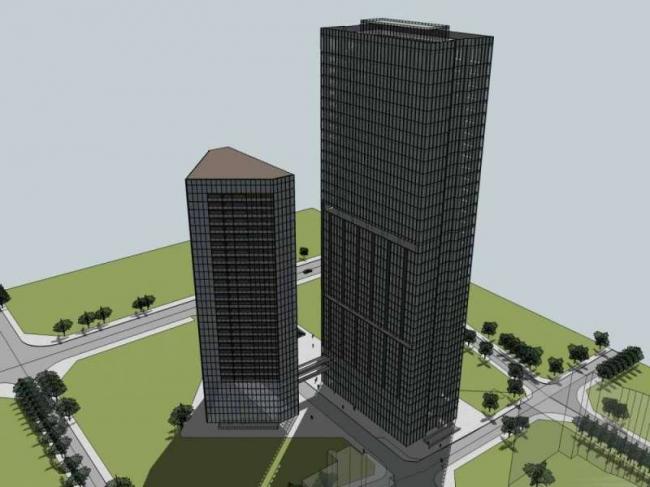 Sketchup住宅模型|超高层住宅，现代风格