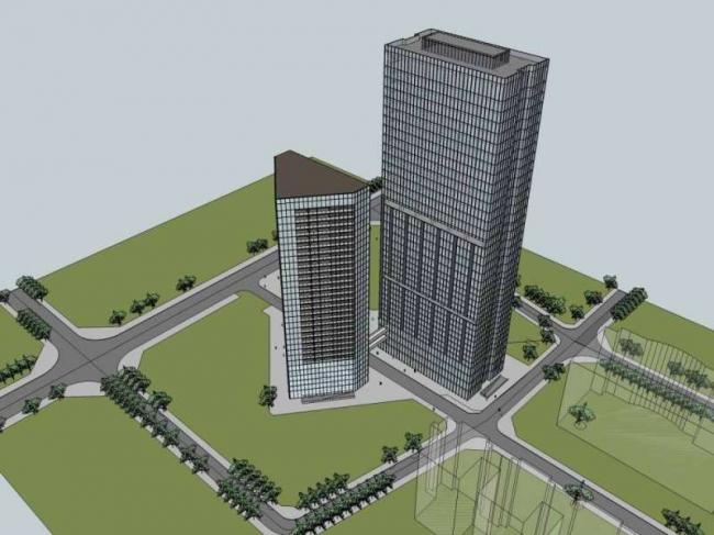 Sketchup住宅模型|超高层住宅，现代风格