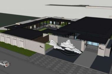 Sketchup住宅模型|低层售楼处，商业建筑，现代风格-BIM建筑网