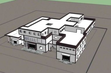Sketchup医院模型|多层医院，医疗建筑，现代中式风格-BIM建筑网