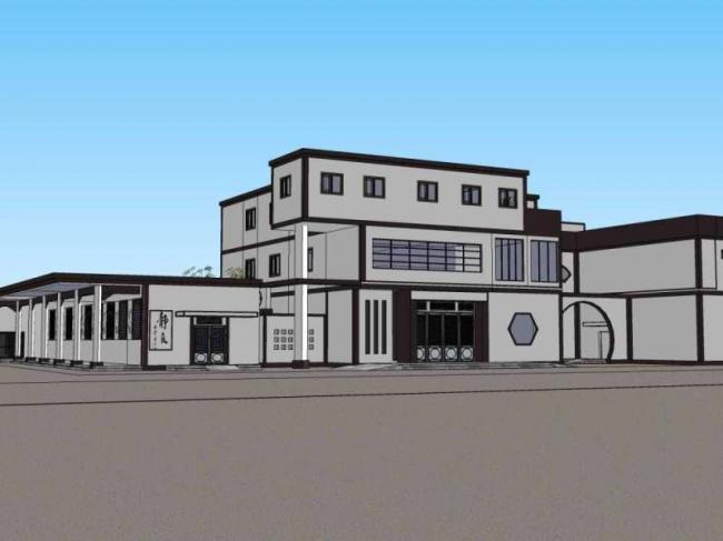 Sketchup医院模型|多层医院，医疗建筑，现代中式风格