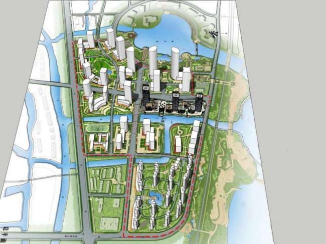 Sketchup综合体模型|高层办公楼，底层商业，酒店，综合体，现代风格