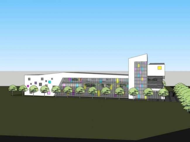 Sketchup学校模型|多层南昌县第三幼儿园，校园教育建筑，现代风格