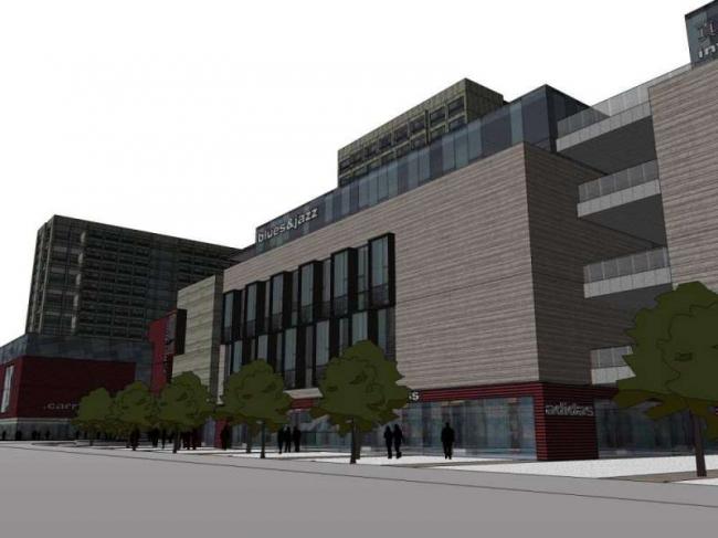 Sketchup综合体模型|多高层综合体，商业街，购物中心，住宅，办公，现代风格