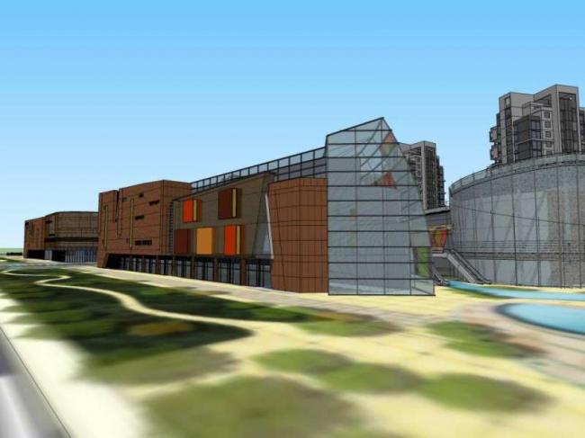 Sketchup商业模型|多层商业中心，现代风格