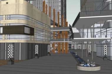 Sketchup综合体模型|多高层综合体，办公楼 ，商业，现代风格-BIM建筑网