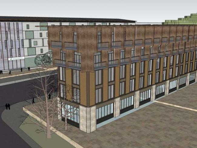 Sketchup办公模型|多层银行建筑，办公楼，古典风格