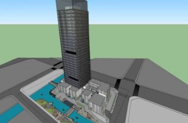 Sketchup办公模型|超高层办公楼，写字楼，现代风格-BIM建筑网