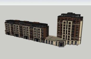 Sketchup住宅模型|多层住宅，沿街商业，西式古典风格-BIM建筑网