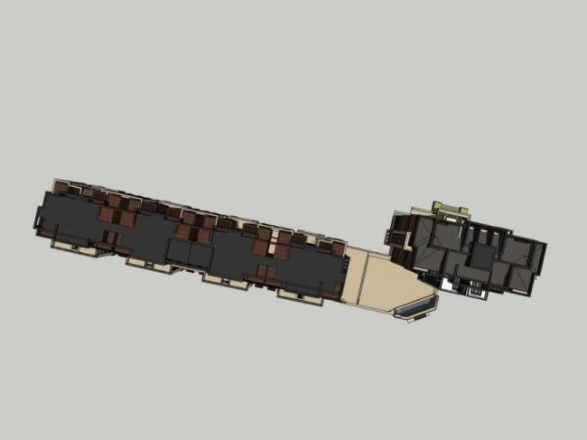 Sketchup住宅模型|多层住宅，沿街商业，西式古典风格