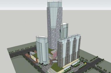 Sketchup综合体模型|超高层办公楼，底层商业，综合体，现代风格-BIM建筑网