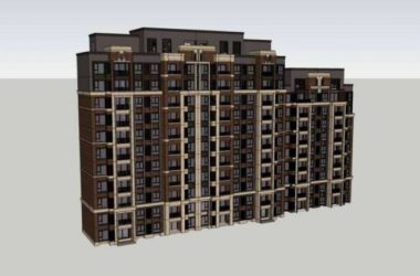 Sketchup住宅模型|高层住宅，西式古典风格-BIM建筑网