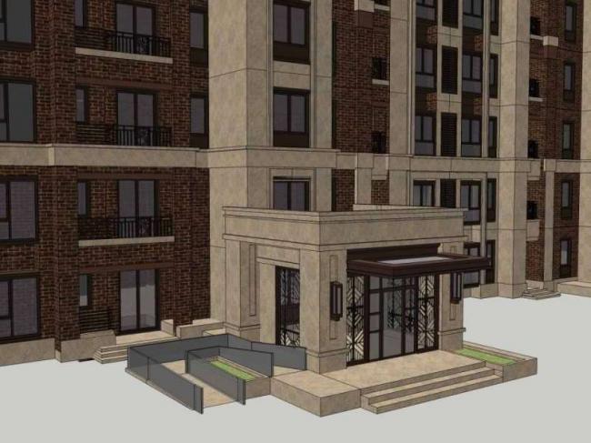 Sketchup住宅模型|高层住宅，西式古典风格