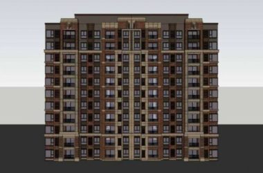 Sketchup住宅模型|高层住宅，西式古典风格-BIM建筑网