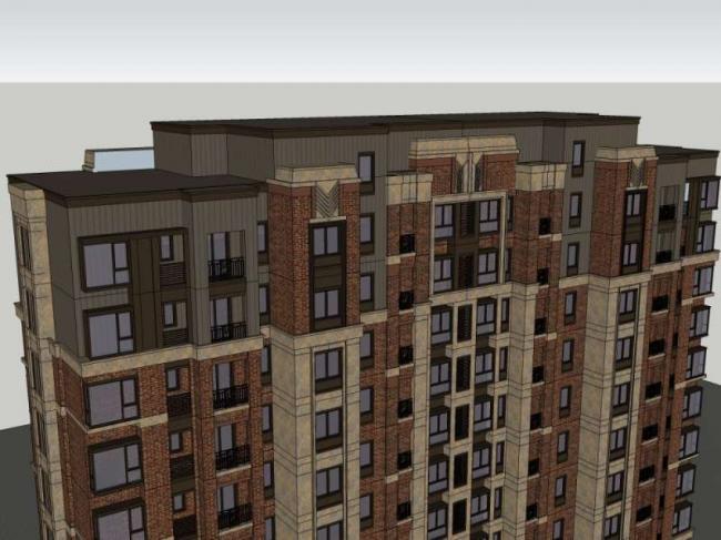 Sketchup住宅模型|高层住宅，西式古典风格
