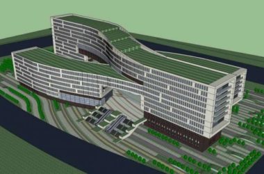 Sketchup办公模型|高层办公楼，现代风格-BIM建筑网