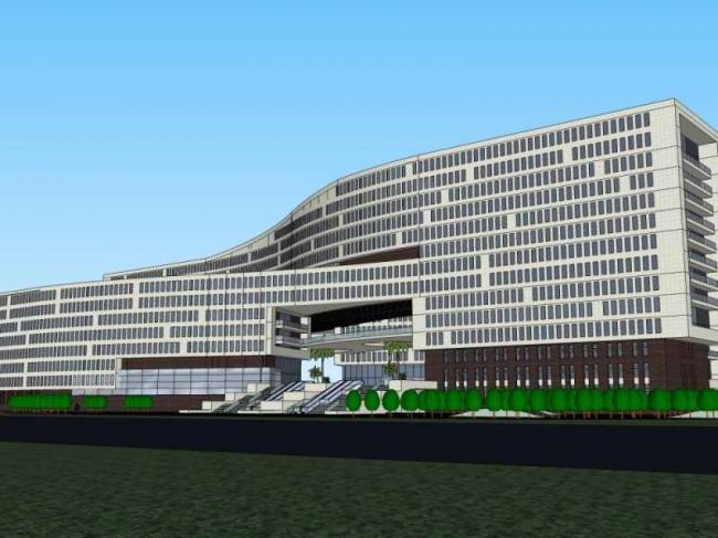 Sketchup办公模型|高层办公楼，现代风格