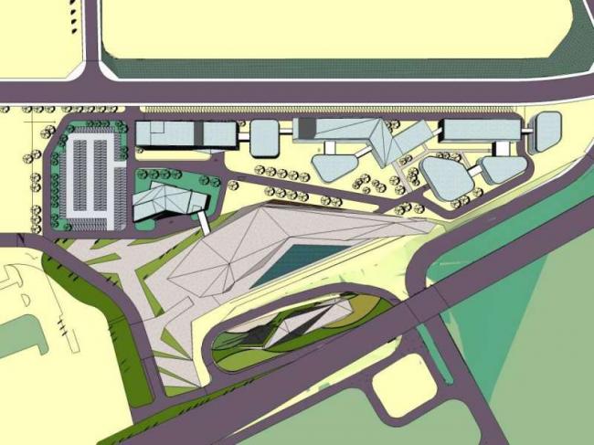 Sketchup商业模型|多层石材城，商业，现代风格