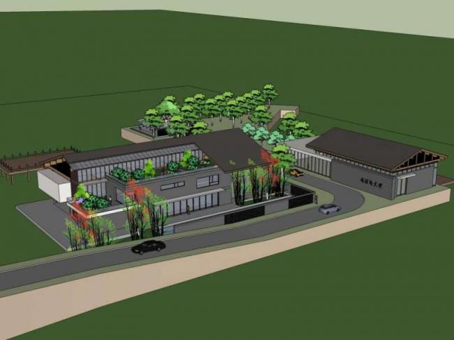 Sketchup商业模型|多层娱乐会所，商业，古典风格