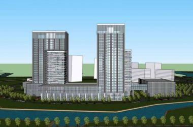 Sketchup办公模型|高层办公楼，现代风格-BIM建筑网