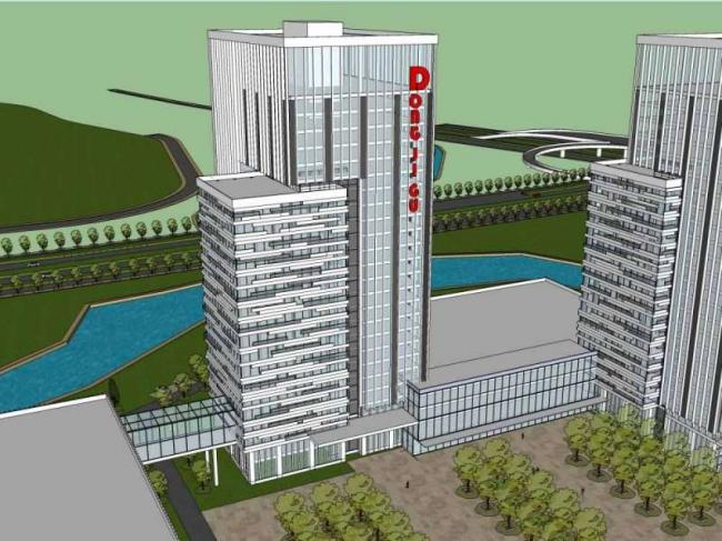 Sketchup办公模型|高层办公楼，现代风格