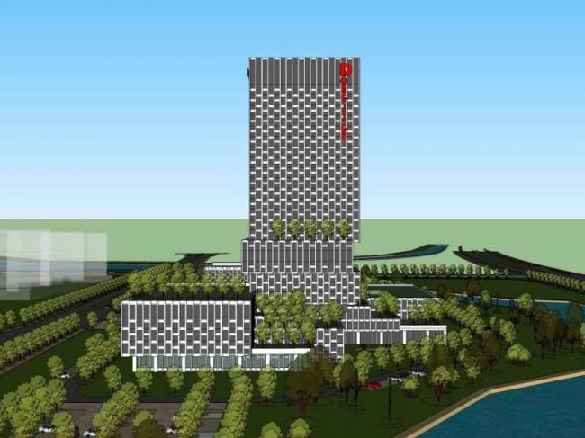 Sketchup办公模型|高层办公楼，商业，现代风格