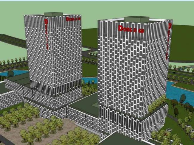 Sketchup办公模型|高层办公楼，商业，现代风格
