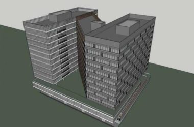 Sketchup办公模型|高层办公楼，现代风格-BIM建筑网