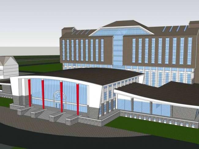 Sketchup办公模型|政府办公建筑，高层办公楼，古典风格