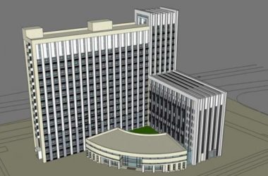 Sketchup办公模型|高层办公楼，古典风格-BIM建筑网