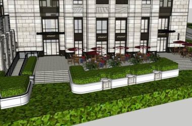 Sketchup综合体模型|超高层综合体，会所，办公，商业，住宅，古典风格-BIM建筑网