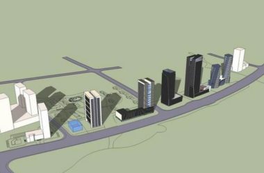 Sketchup综合体模型|高层办公楼，购物中心，商业，综合体，现代风格-BIM建筑网