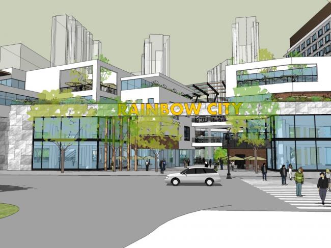 Sketchup商业模型|多层购物中心，商场，商业街，现代风格