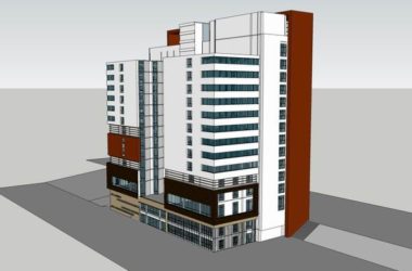 Sketchup酒店模型|高层酒店，现代风格-BIM建筑网