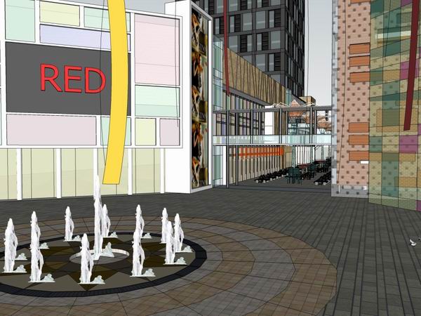 Sketchup综合体模型|多高层综合体，办公楼，酒店，购物中心，商业，现代风格