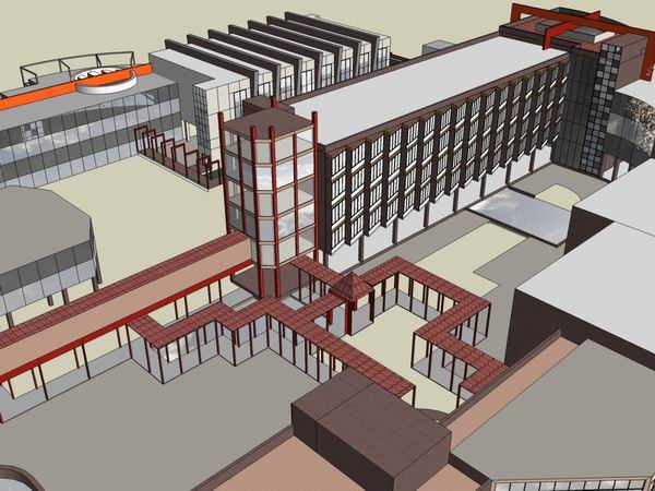 Sketchup商业模型|多层购物中心，shopmall，商业，现代风格