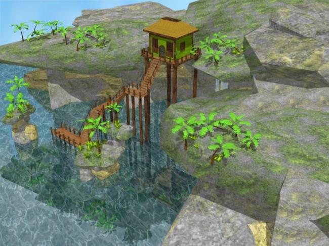 Sketchup景观模型|别墅景观，现代风格