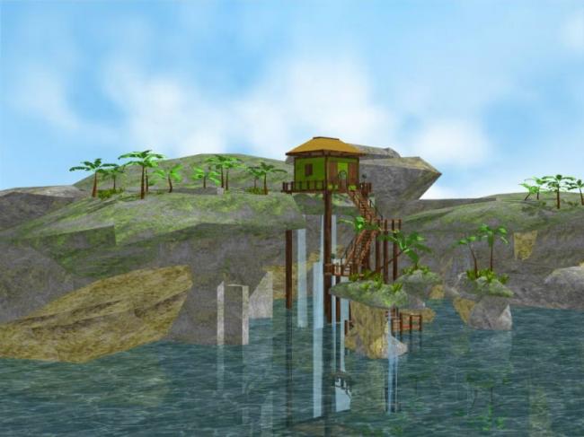 Sketchup景观模型|别墅景观，现代风格