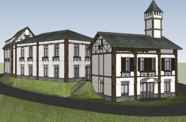 Sketchup商业模型|多层商业街，欧式风情广场，古典风格-BIM建筑网