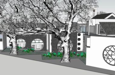 Sketchup商业模型|多层商业街游客中心，多层商业街，现代中式风格-BIM建筑网