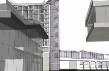 Sketchup综合体模型|多高层综合体，办公楼，酒店，商业，现代风格-BIM建筑网