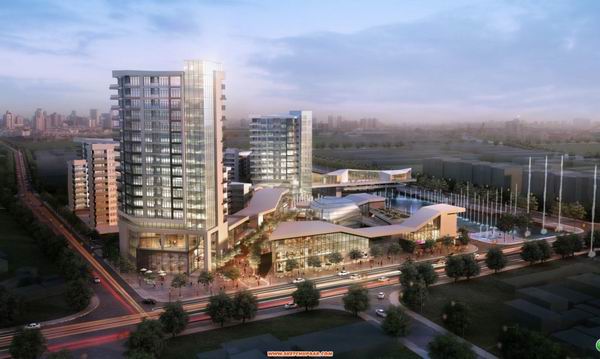 Sketchup综合体模型|多高层综合体，办公楼，酒店，商业，现代风格