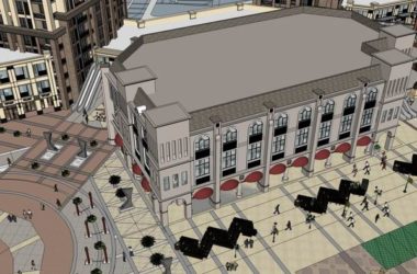 Sketchup商业模型|多层商业步行街，现代风格-BIM建筑网