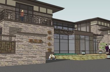 Sketchup文化模型|多层榆木会馆，文化建筑，古典风格-BIM建筑网