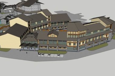 Sketchup商业模型|多层商业街，中式风格-BIM建筑网