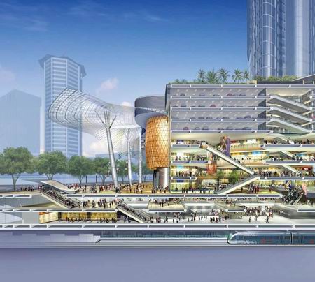 Sketchup综合体模型|超高层新加坡ION综合体，办公楼，商业，现代风格