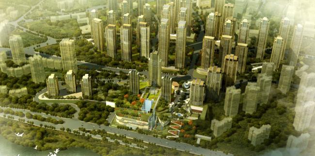 Sketchup综合体模型|多高层综合体，办公楼，酒店，商业，现代风格