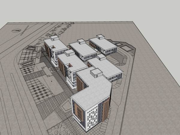 Sketchu工业厂房|多层工业工厂厂房，现代风格