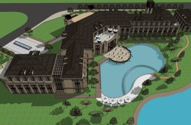 Sketchup酒店模型|多层酒店，欧式古典风格-BIM建筑网