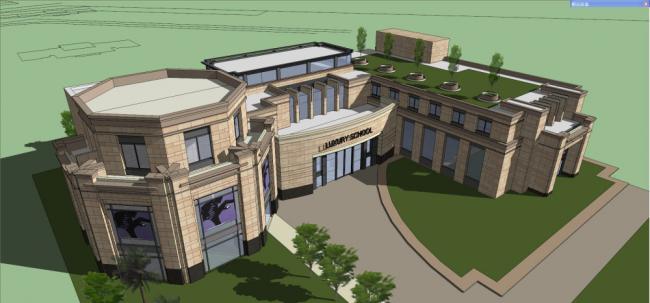 Sketchup住宅模型|高层住宅，幼儿园，古典风格